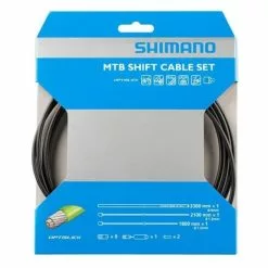 Kit Cavi/custodie Per Cambio Shimano MTB Optislick SP41 Nero