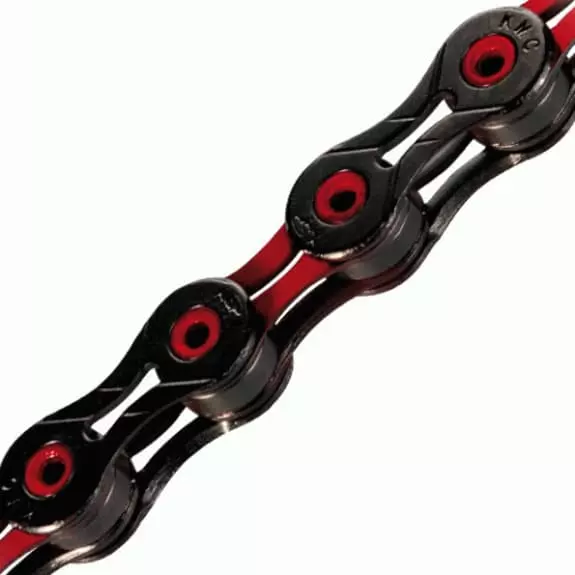 Catena KMC X10SL DLC 114 Maglie 10 Velocità Nero Rosso 2 Catena KMC X10SL DLC 114 Maglie 10 Velocità Nero Rosso - immagine 2