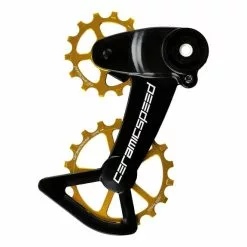 Ricambio Gabbia Cambio E Pulegge OSPW CeramicSpeed SRAM Eagle AXS Road Dorato