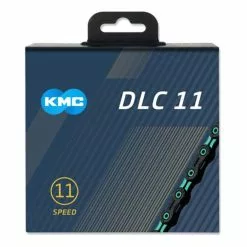 Catena KMC DLC 11V 118 Maglie Nero Celeste