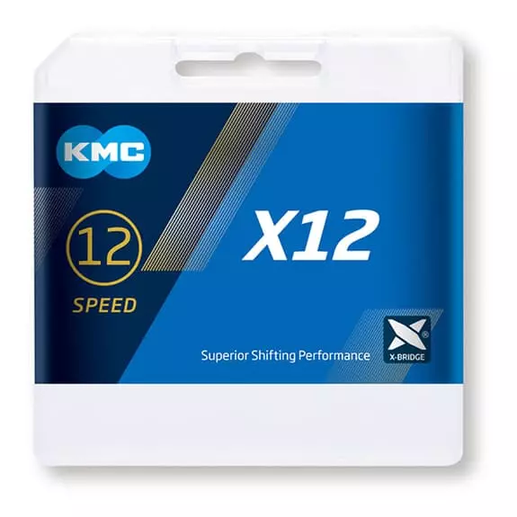 Catena KMC X-12 12V 126 Maglie Argento 1 Catena KMC X-12 12V 126 Maglie Argento