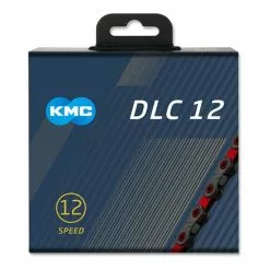 Catena KMC DLC12 12V 126 Maglie Nero Rosso