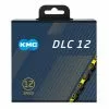 Catena KMC DLC12 12V 126 Maglie Nero Giallo