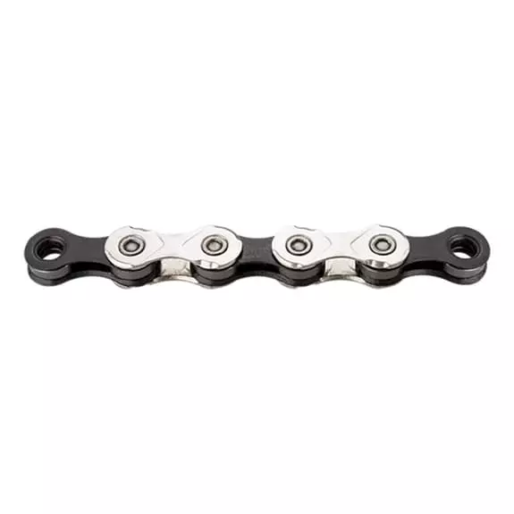 Catena KMC X-12 12V 126 Maglie Argento Nero 2 Catena KMC X-12 12V 126 Maglie Argento Nero - immagine 2