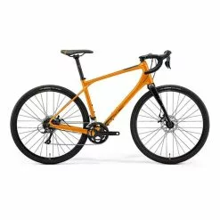 Bicicletta Gravel Merida Silex 200 Aranciato Nero
