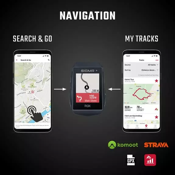 Ciclocomputer Sigma ROX 11.1 Evo + HR Set Nero 4 Ciclocomputer Sigma ROX 11.1 Evo + HR Set Nero - immagine 4