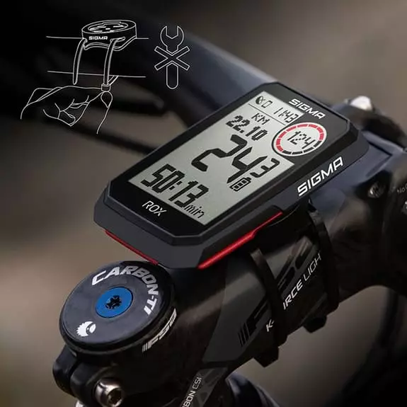 Ciclocomputer Sigma ROX 4.0 + Sensore Di Velocità E Cadenza Nero 3 Ciclocomputer Sigma ROX 4.0 + Sensore Di Velocità E Cadenza Nero - immagine 3