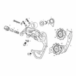 Ricambio Gabbia Interna SRAM Per Cambio RED/RED22 '13 -'15 -Vendite Biciclette Gravel sr 11.7518.013.001 02