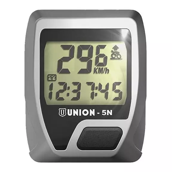 Contachilometri Union 5N Funzioni Nero Argento 1 Contachilometri Union 5N Funzioni Nero Argento